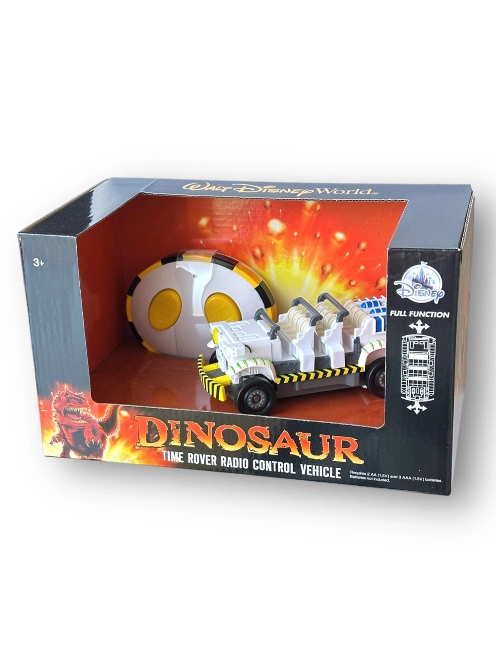Disney Dinosaur Time Rover Toy Vehicle - White, Yellow & Black - NEW IN BOX